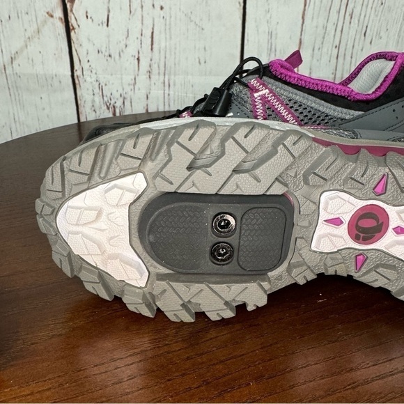 PEARL IZUMI women’s spin class or biking shoes purple gray mesh vamp 37 (7) NIB - Picture 10 of 16